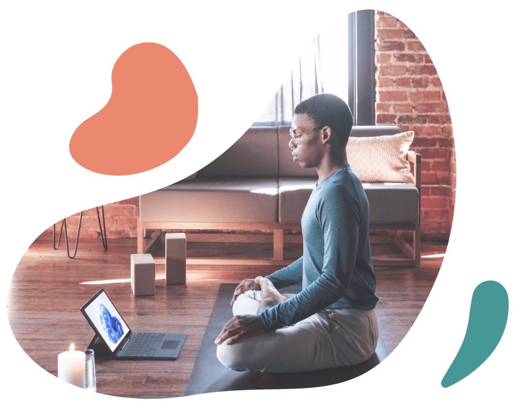 Man battling Valentine's Day anxiety