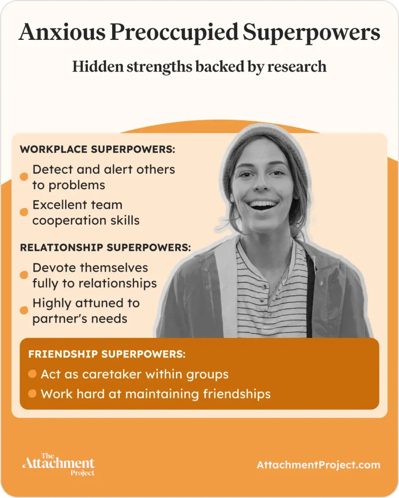 Superpowers of anxious preoccupied attachment