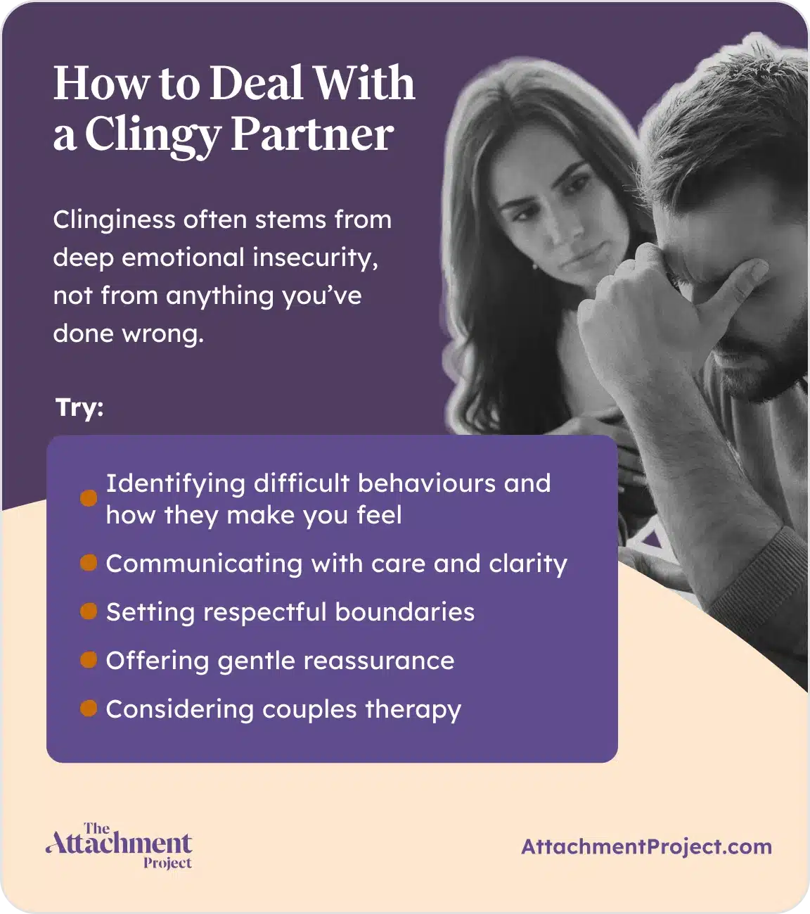 How to deal with a clingy partner