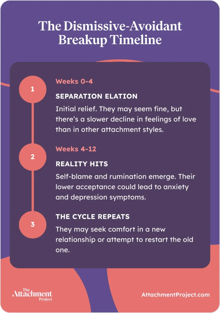 The Dismissive-Avoidant Breakup Timeline